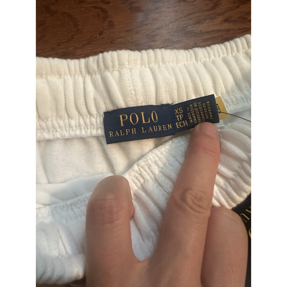NWT Polo Ralph Lauren White 92 Racing 1 Joggers Size XS Unisex - Picture 4 of 12